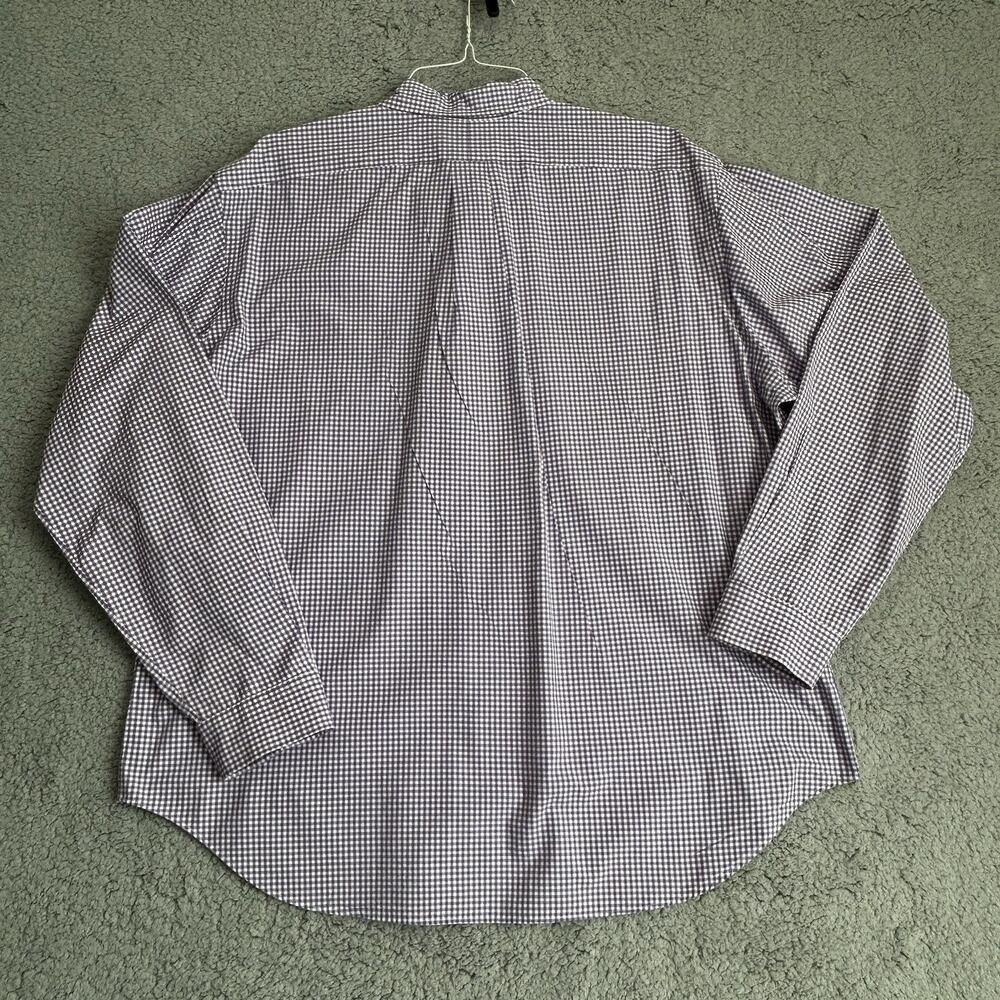 Ralph Lauren Polo Men's XXL Classic Fit Button Down Long Sleeve Purple And White - Picture 12 of 13